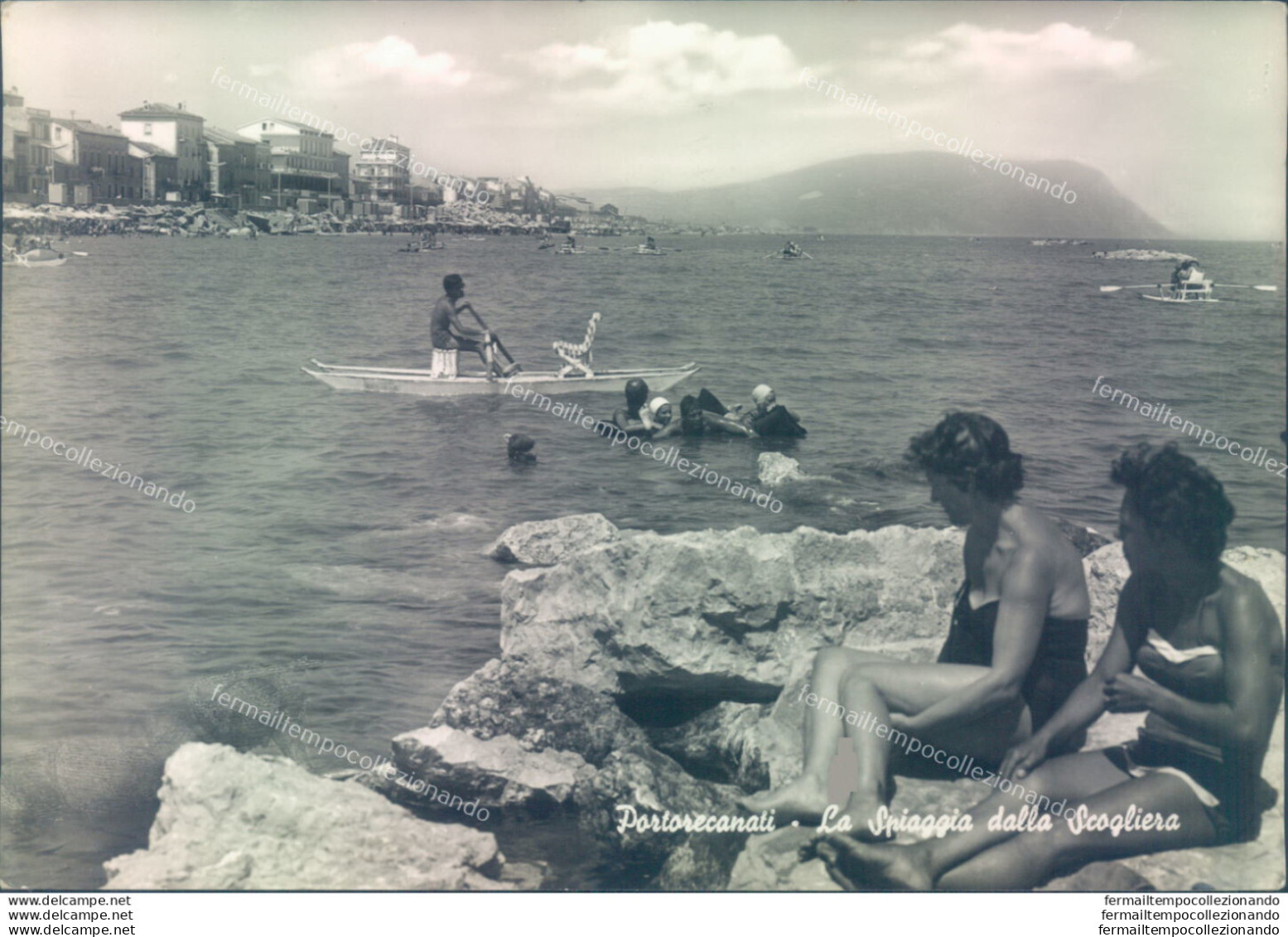 U167 Cartolina Porto Recanati La Spiaggia Della Scogliera Provincia Di Macerata - Macerata