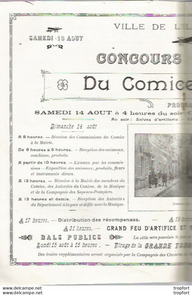 M12 Cpa / Superbe LIVRET SOUVENIR L'ILE-BOUCHARD 1921 Programme Comice Agricole 28 Pages !!!! Superbe !! - Cuadernillos Turísticos