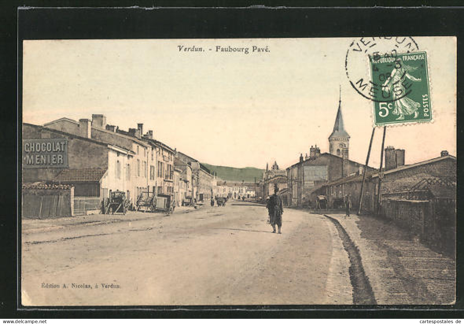 CPA Verdun, Faubourg Pavé  - Verdun