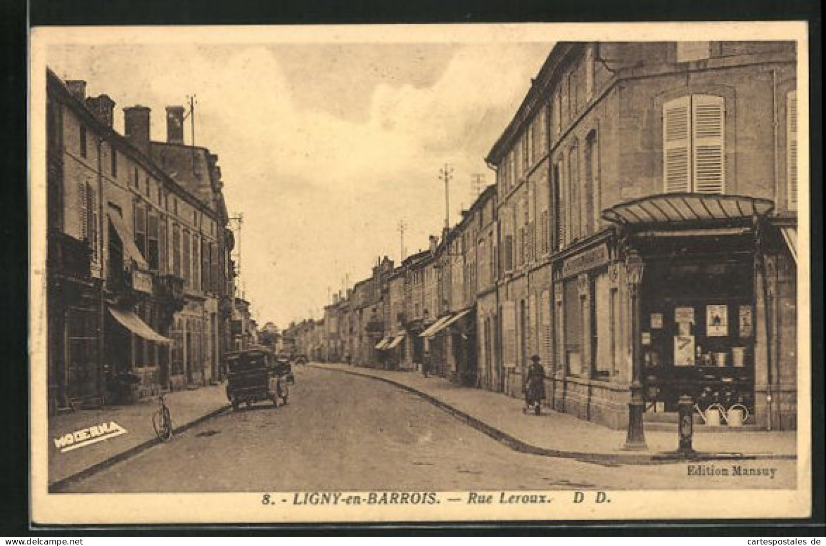 CPA Ligny-en-Barrois, Rue Leroux  - Ligny En Barrois