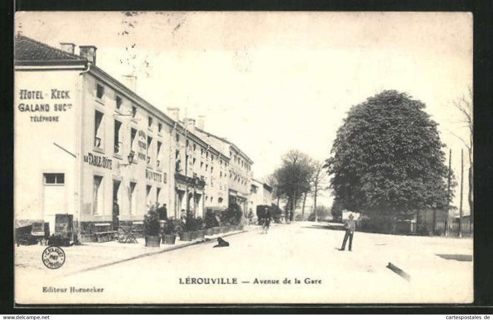 CPA Lerouville, Avenue De La Gare  - Lerouville