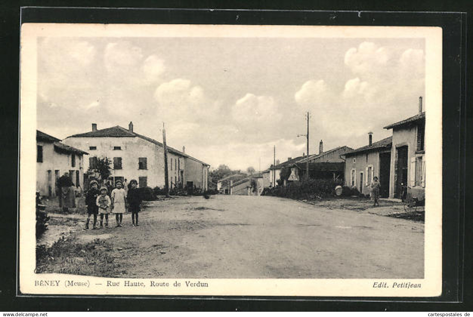 CPA Beney, Rue Haute, Route De Verdun  - Verdun