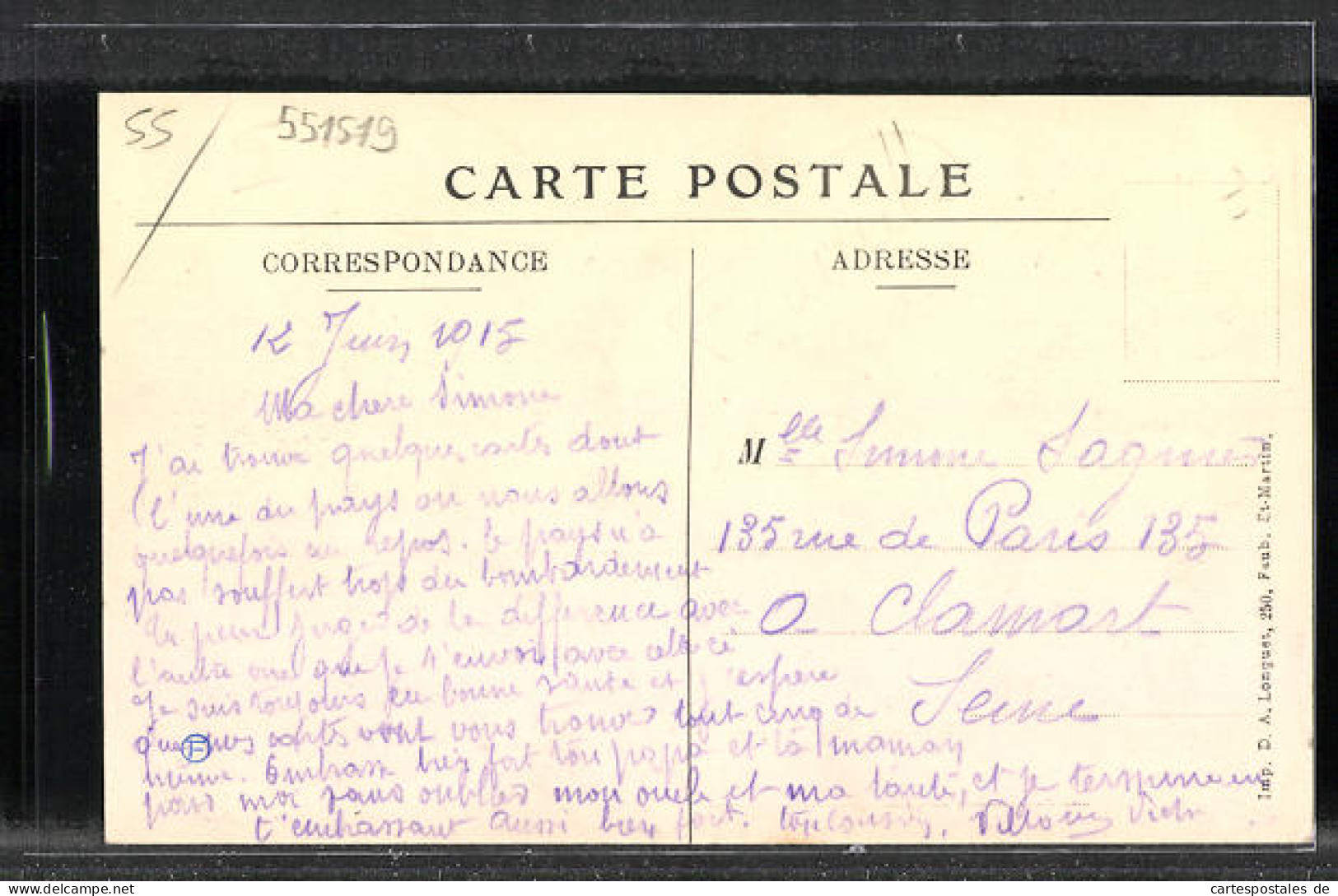 CPA Claon, Vue Générale  - Other & Unclassified