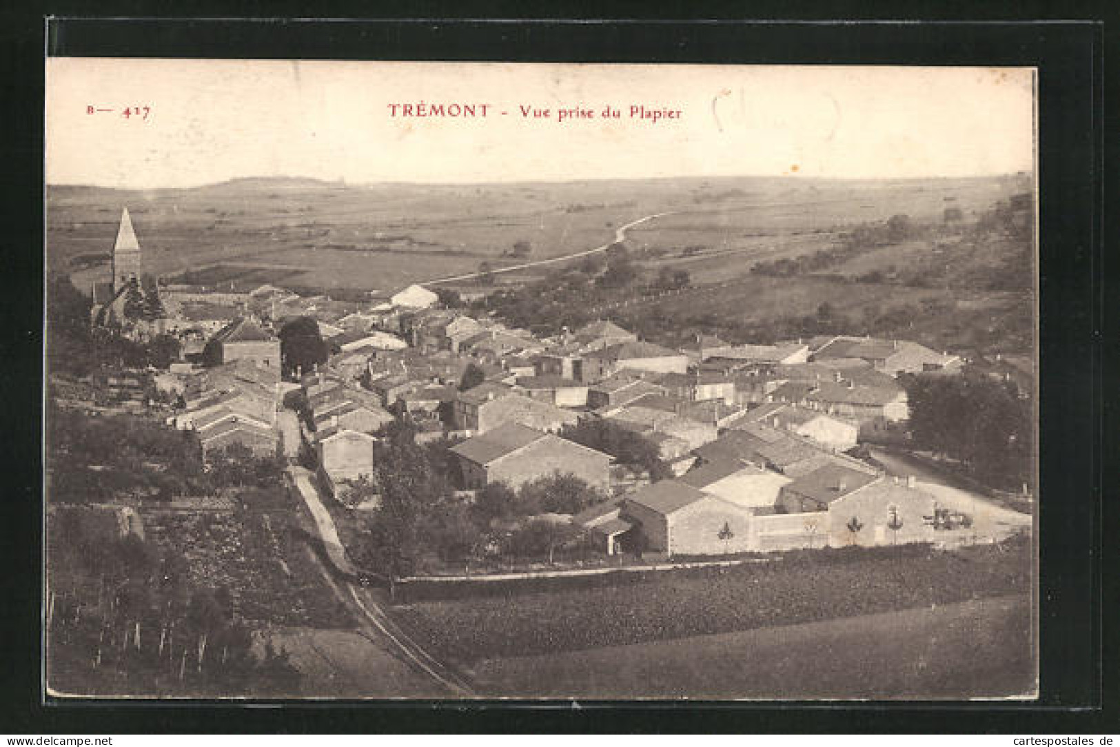 CPA Trèmont, Vue Prise Du Plapier  - Sonstige & Ohne Zuordnung