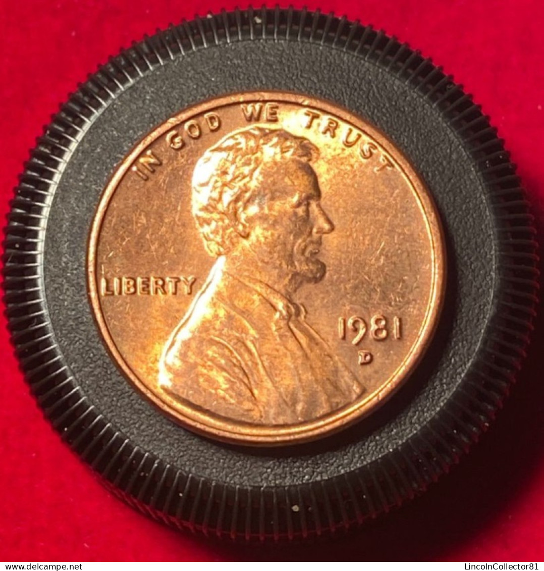 1981 D Lincoln Memorial Error Penny DDO