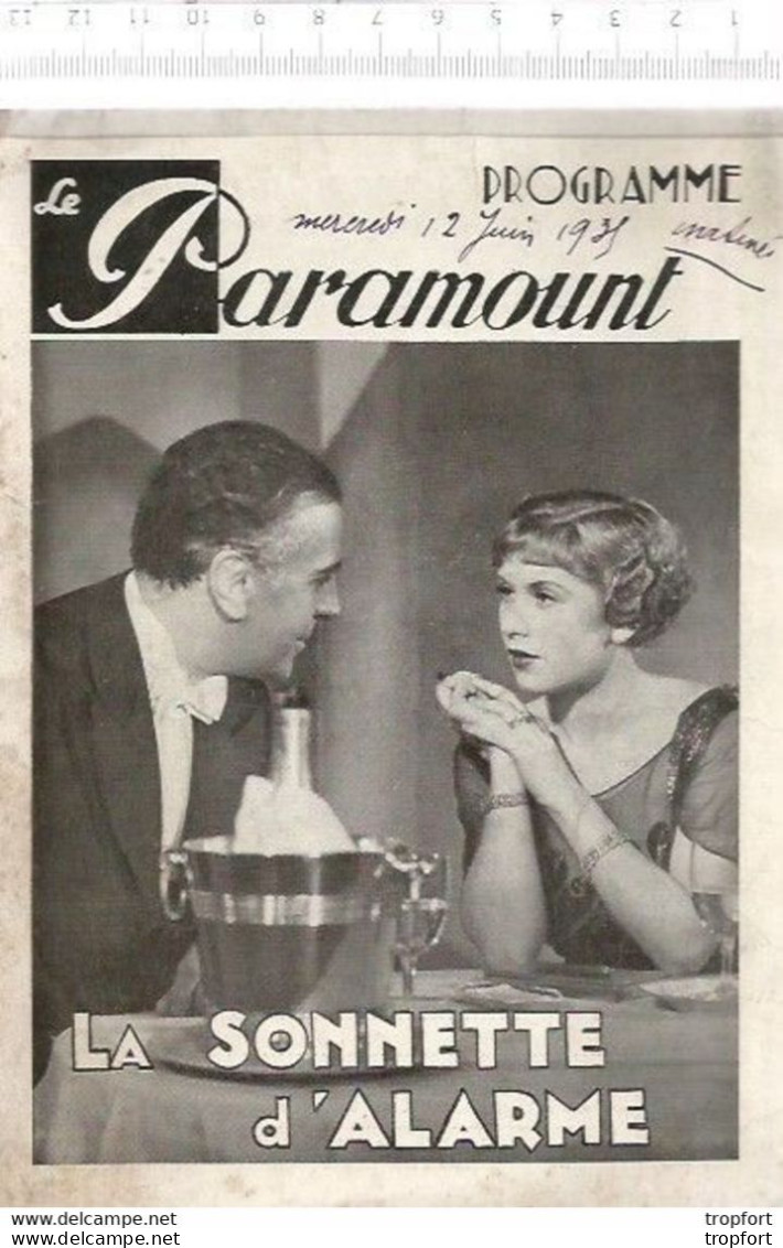 Bk / Vintage / Old French Movie Program // Programme Cinéma // Marlene DIETRICH Le Femme Et Le Pantin 1935 - Programma's