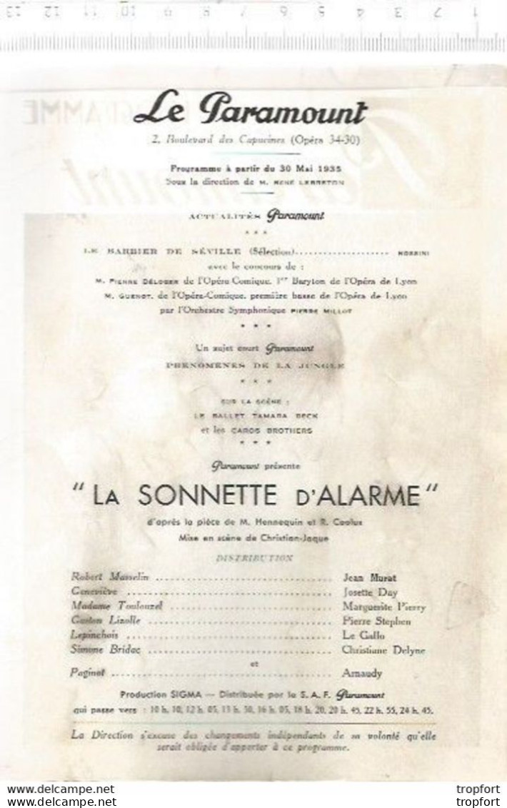 Bk / Vintage / Old French Movie Program // Programme Cinéma // Marlene DIETRICH Le Femme Et Le Pantin 1935 - Programme