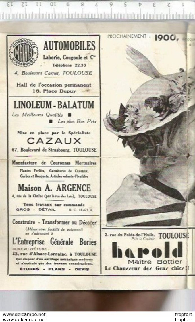 Bk / Vintage / Old French Movie Program // Programme Cinéma // RAIMU 1933 Theodor Et Cie Prejean Field - Programas