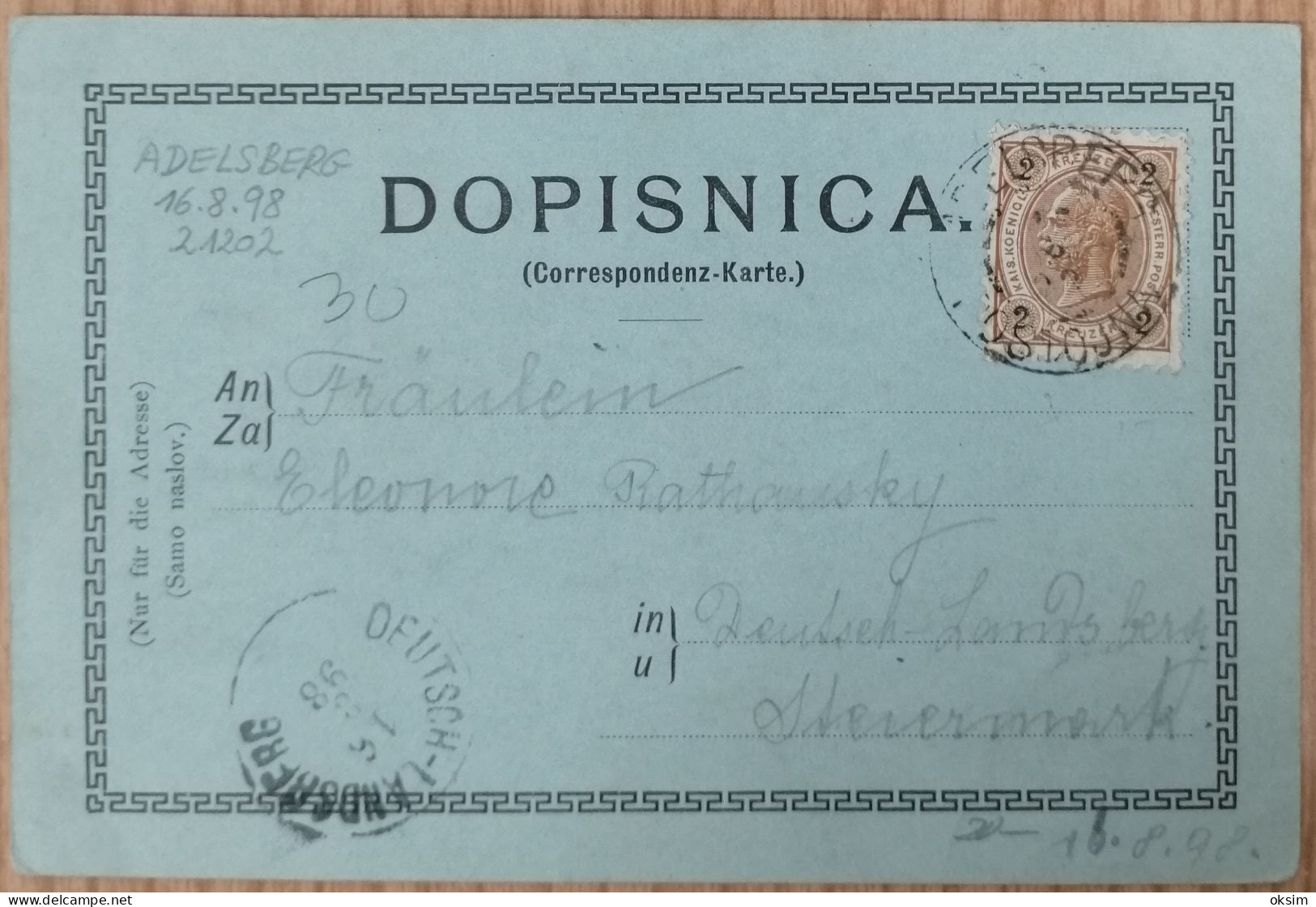 POSTOJNA, 1898 - Slowenien