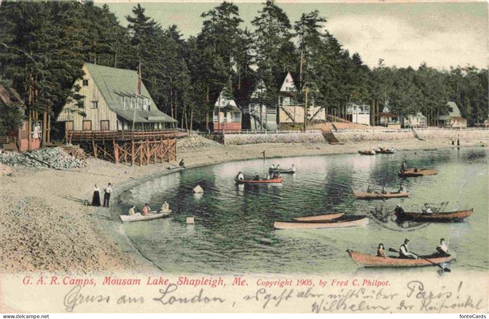 73973374 Shapleigh_Maine_USA G.A.R. Camps Mousam Lake - Sonstige & Ohne Zuordnung