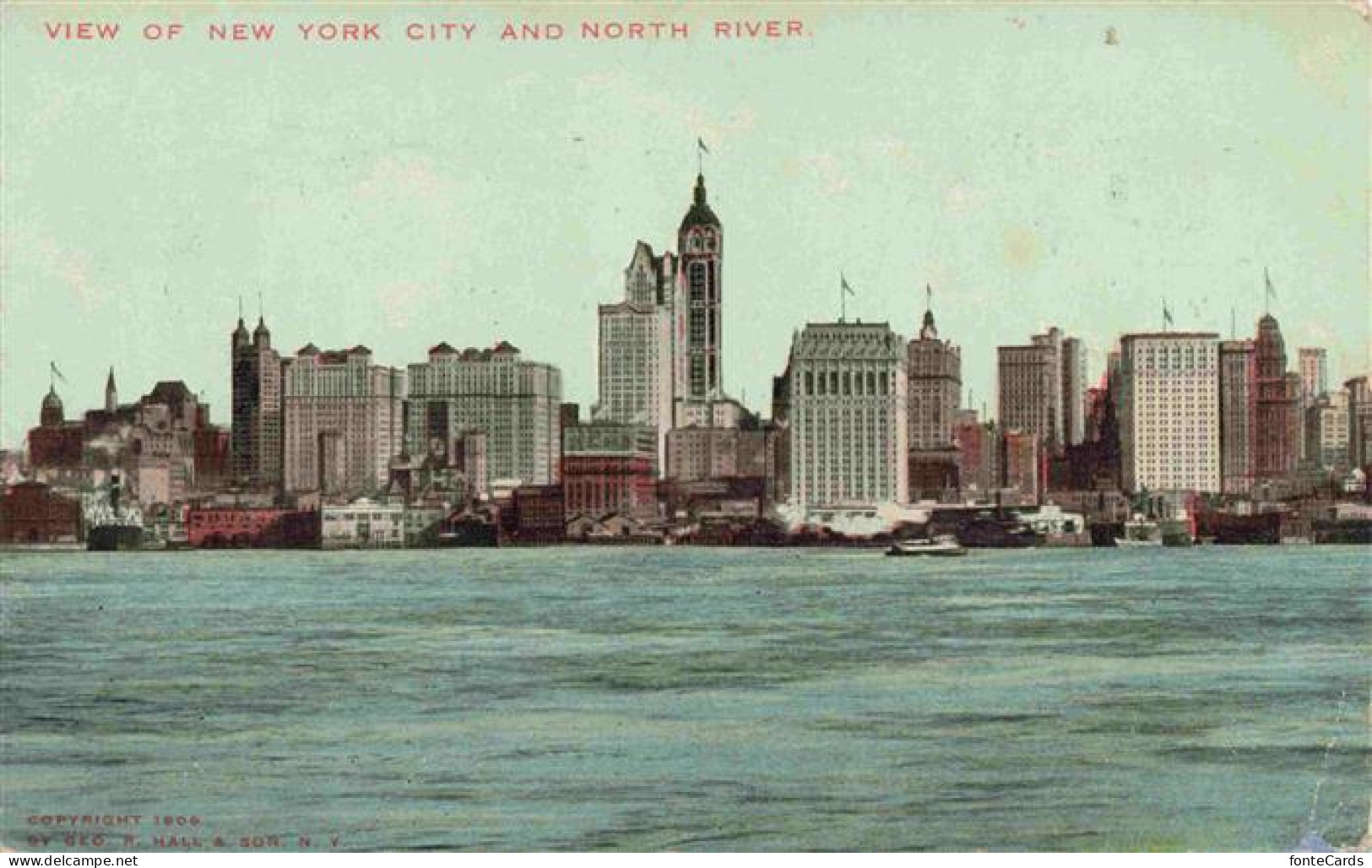 73973371 NEW_YORK_City_USA View Of New York City And North River - Autres & Non Classés