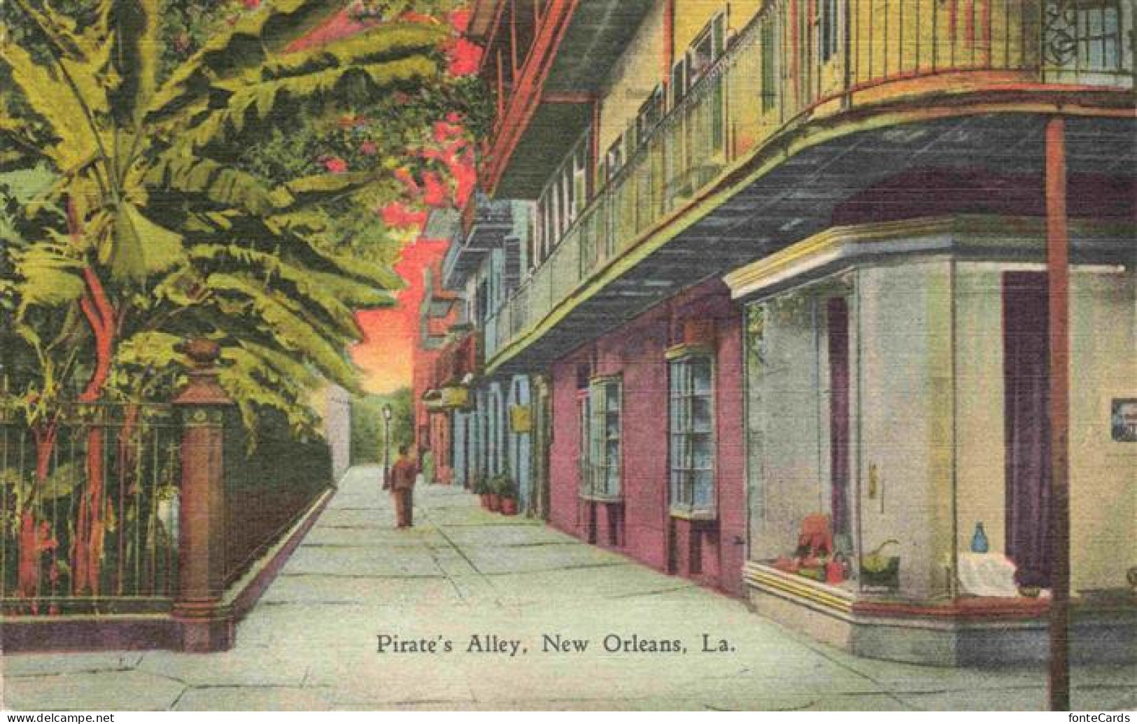 73973369 New_Orleans_Louisiana_USA Pirate's Alley Illustration - Sonstige & Ohne Zuordnung