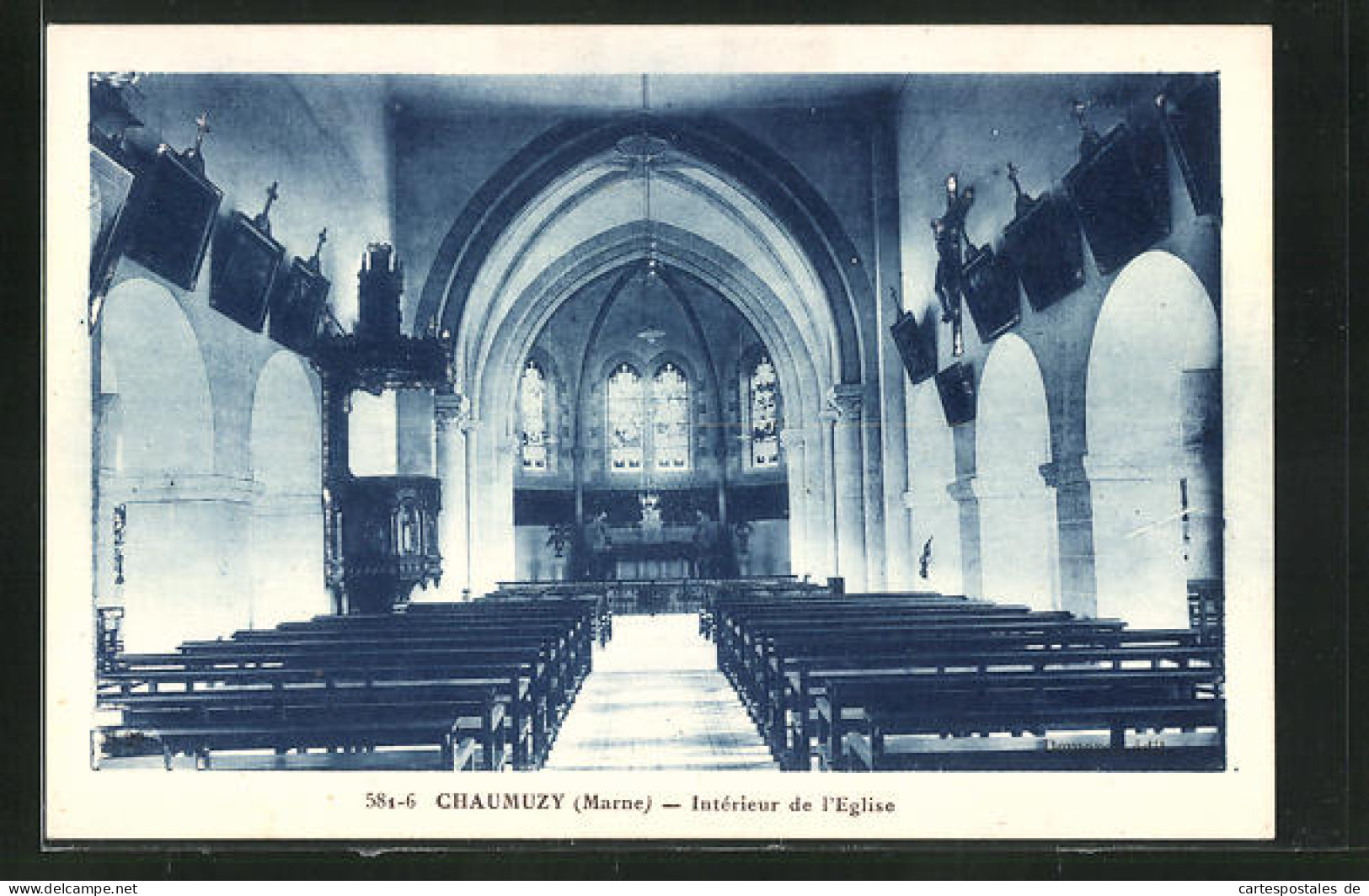 CPA Chaumuzy, Interieur De L`Eglise  - Autres & Non Classés