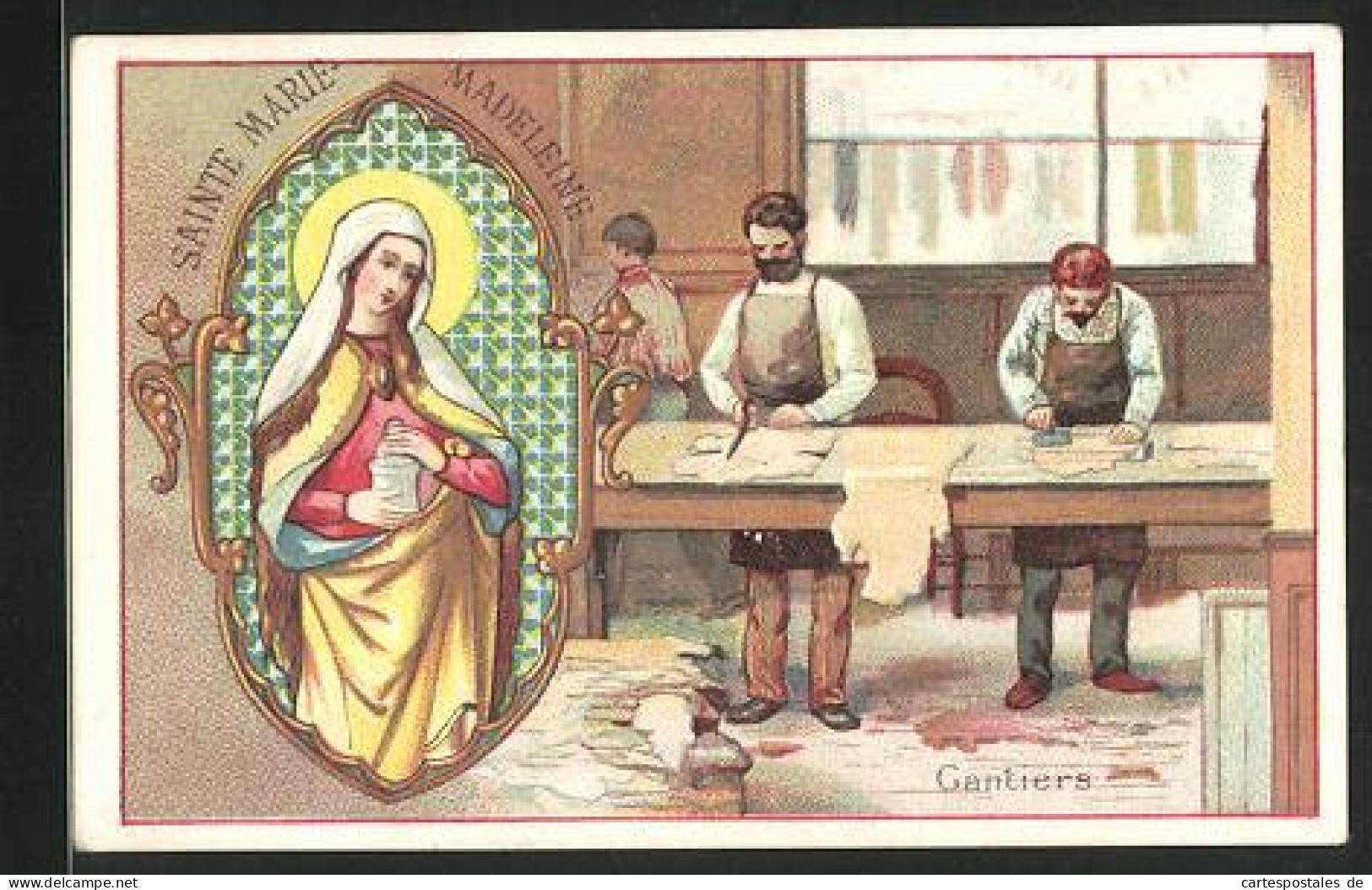 Sammelbild C. Beriot, Chicorée Extra, Gantiers, Gnadenbild Sainte Marie-Madeleine  - Thé & Café