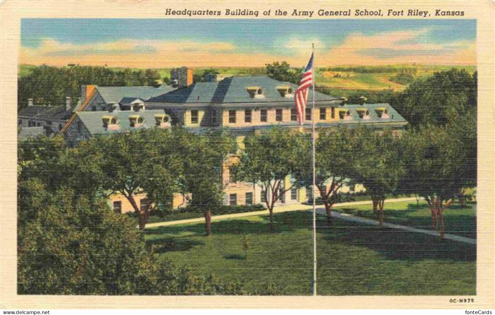 73973361 Fort_Riley_Kansas_USA Headquarters Building Of The Army General School - Sonstige & Ohne Zuordnung