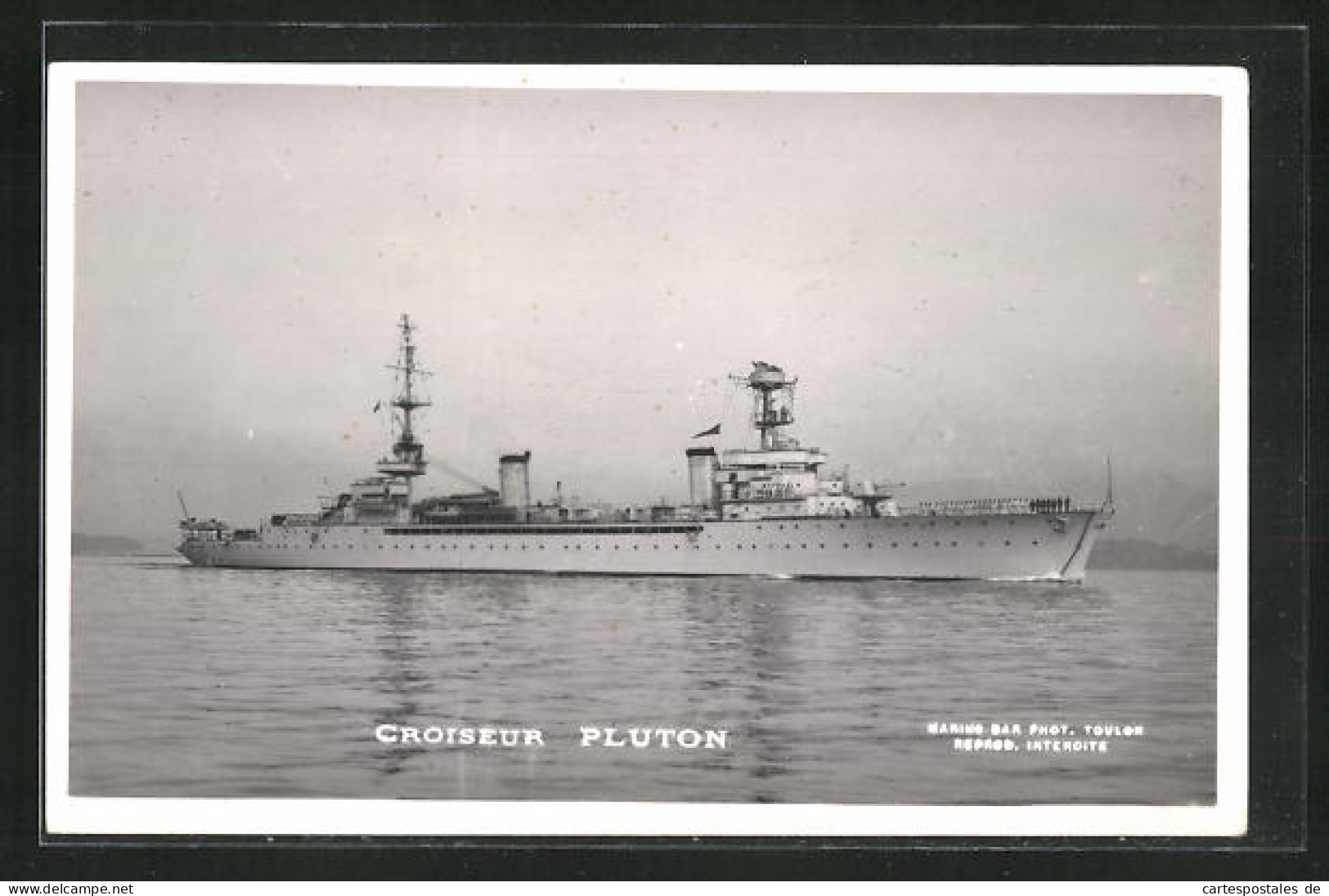 CPA Kriegsschiff Pluton Vor Der Küste  - Warships