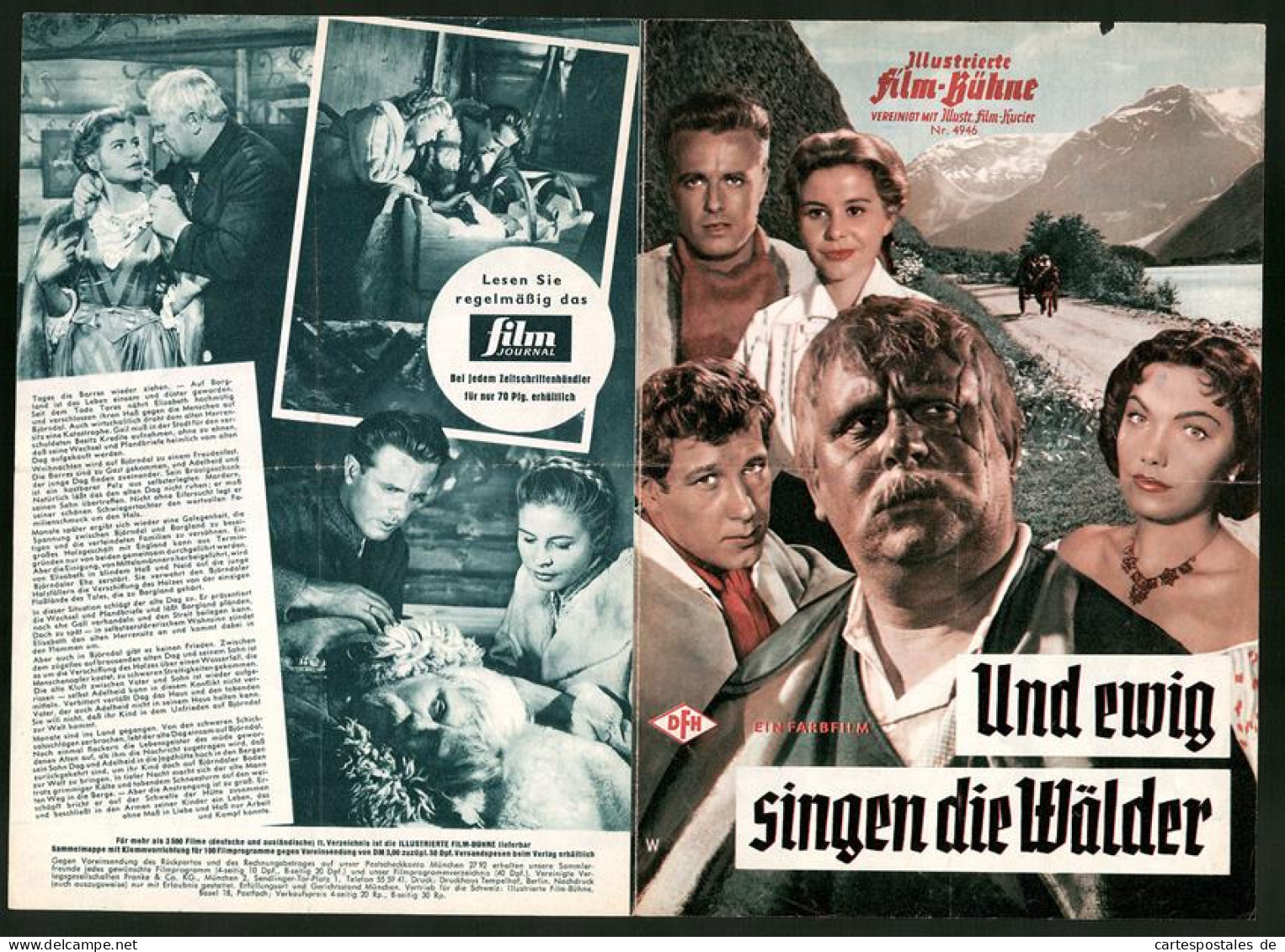 Filmprogramm IFB Nr. 4946, Und Ewig Singen Die Wälder, Gert Fröbe, Hansjörg Felmy, Regie: Paul May  - Zeitschriften