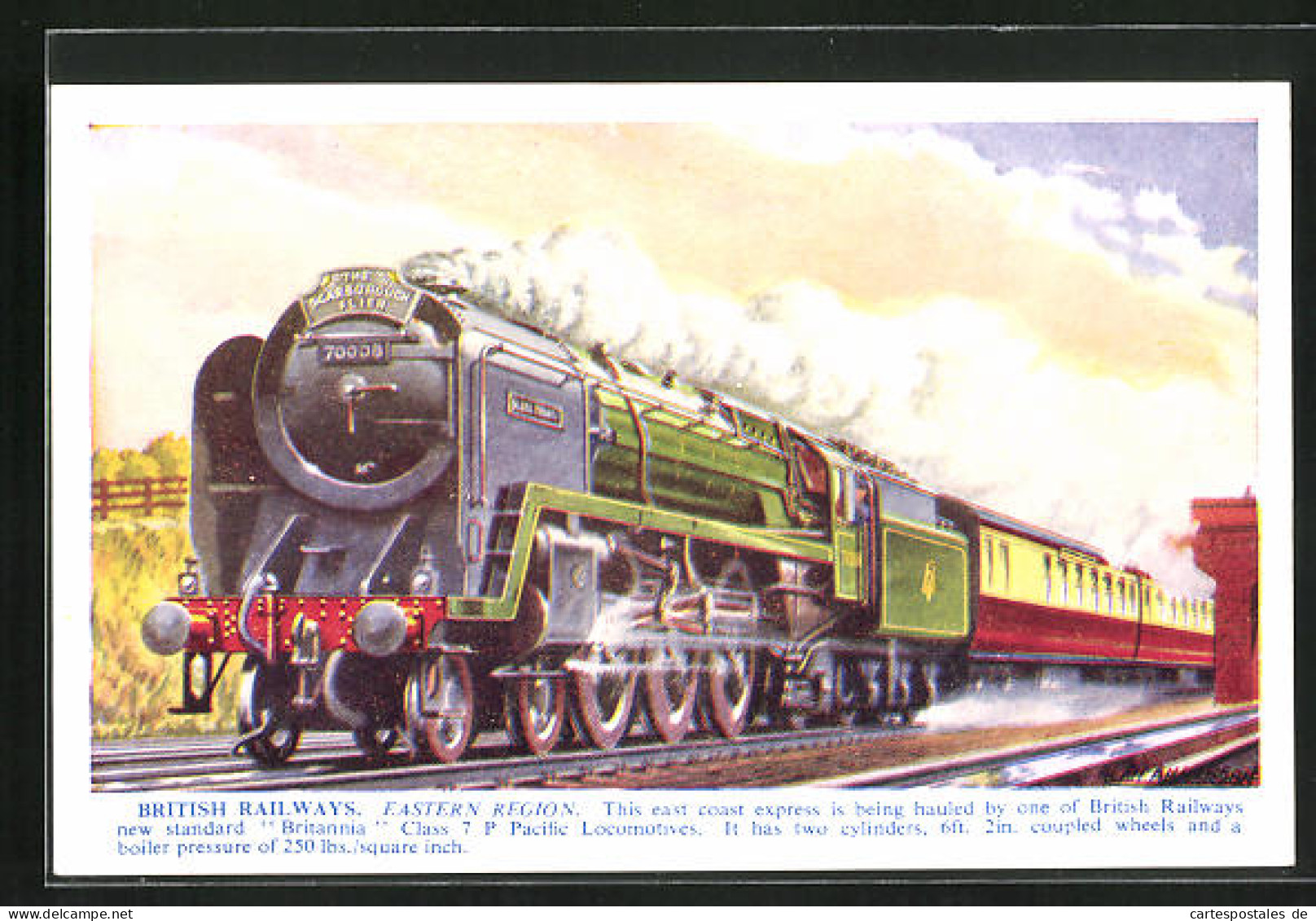 Artist's Pc British Railways, Eastern Region, Englische Eisenbahn  - Trains