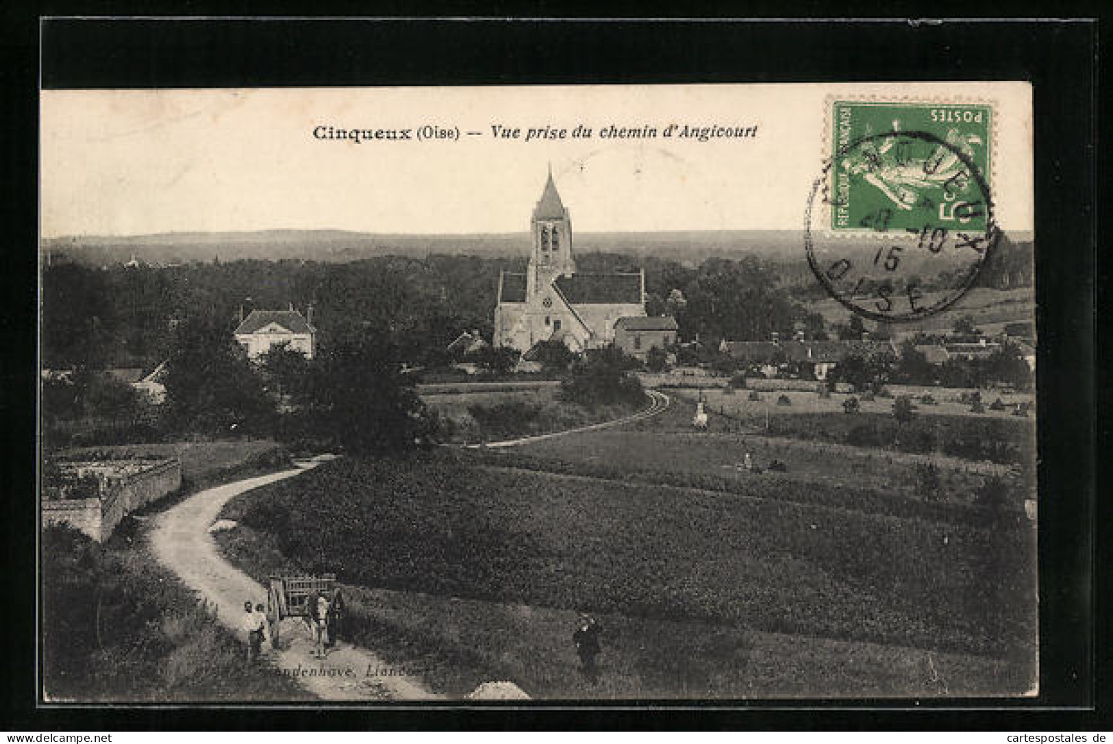 CPA Cinqueux, Vue Prise Du Chemin D`Angricourt  - Sonstige & Ohne Zuordnung