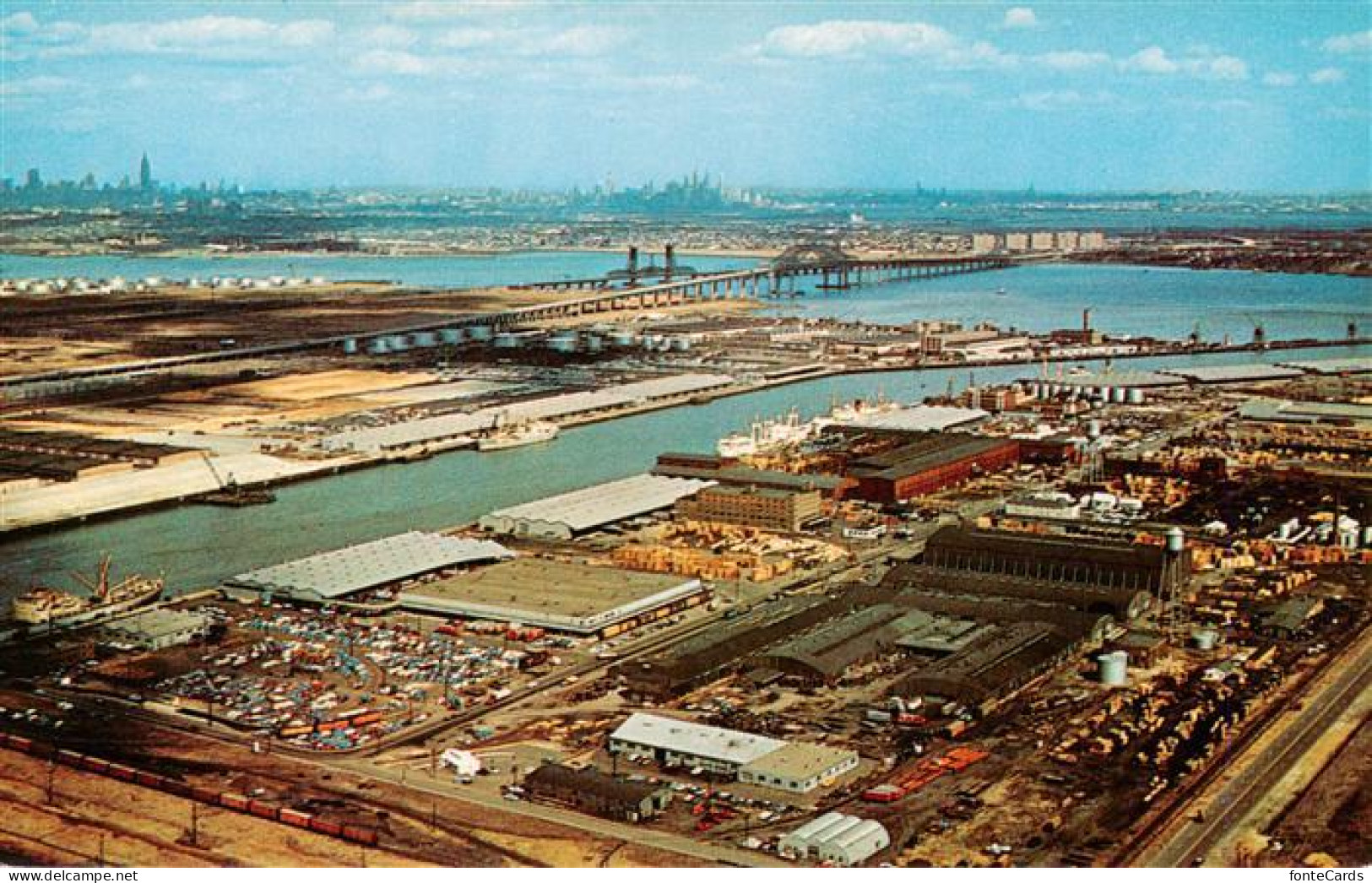 73949032 Newark_New_Jersey_USA Aerial View Of The Port - Other & Unclassified