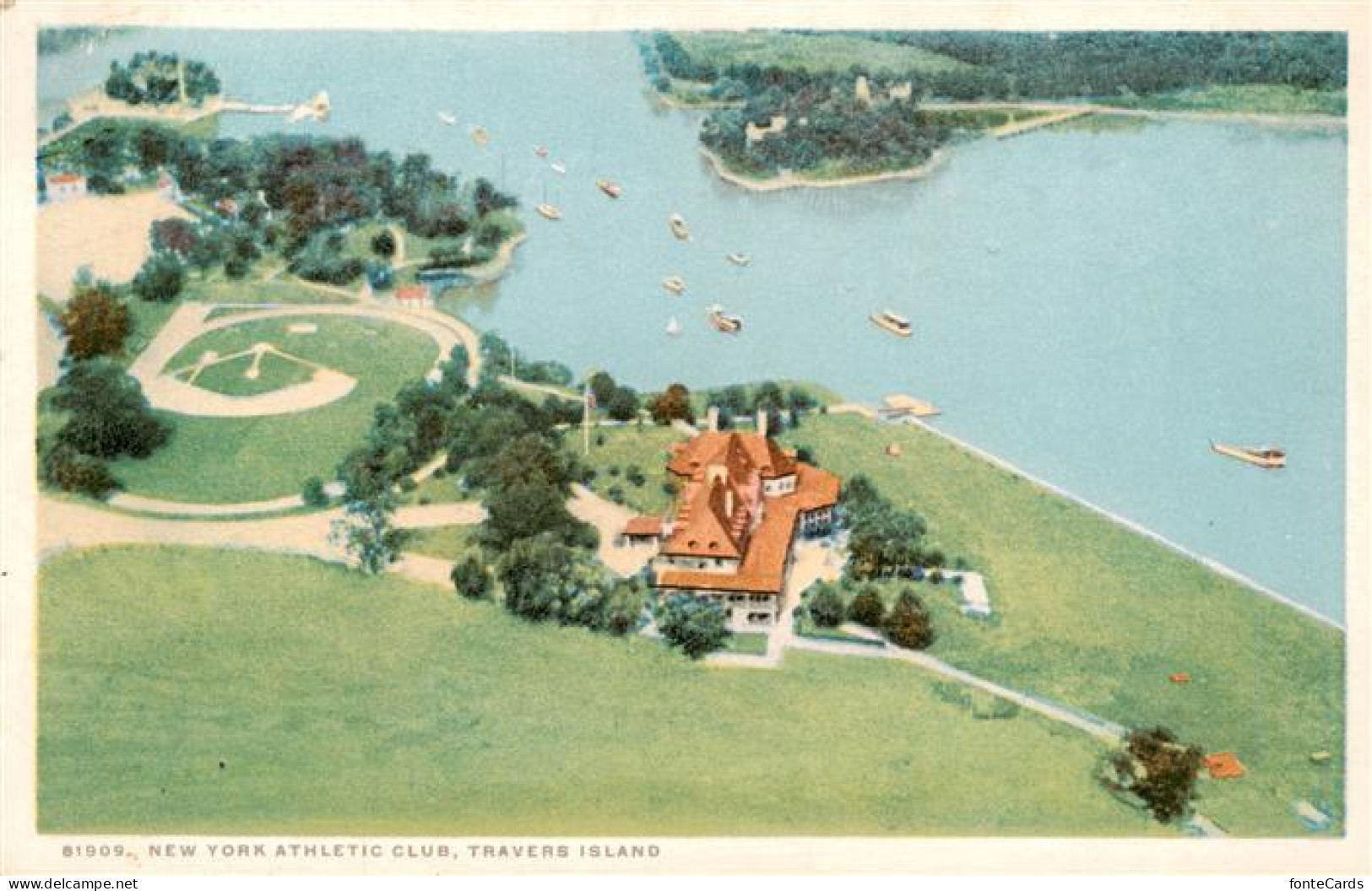 73949023 Travers_Island_New_York_City_USA New York Athletic Club Aerial View - Other & Unclassified