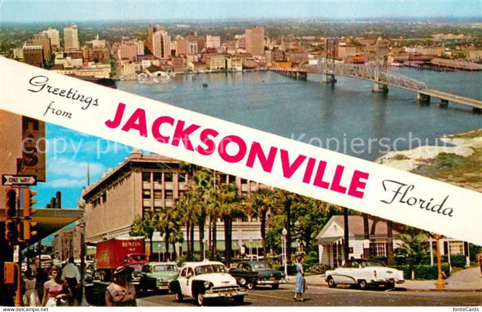 73764074 Jacksonville_Florida Panorama Strassenpartie - Altri & Non Classificati