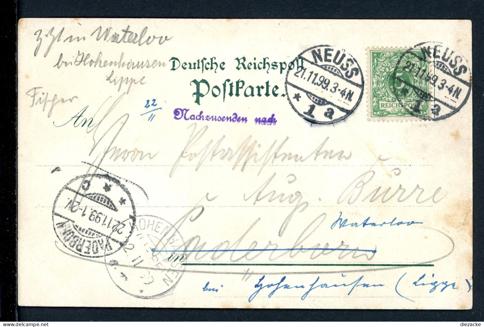 AK Neuss 1899 Kriegerdenkmal, Ständehaus, Rheinbrücke, Hafen (PK0137 - Altri & Non Classificati