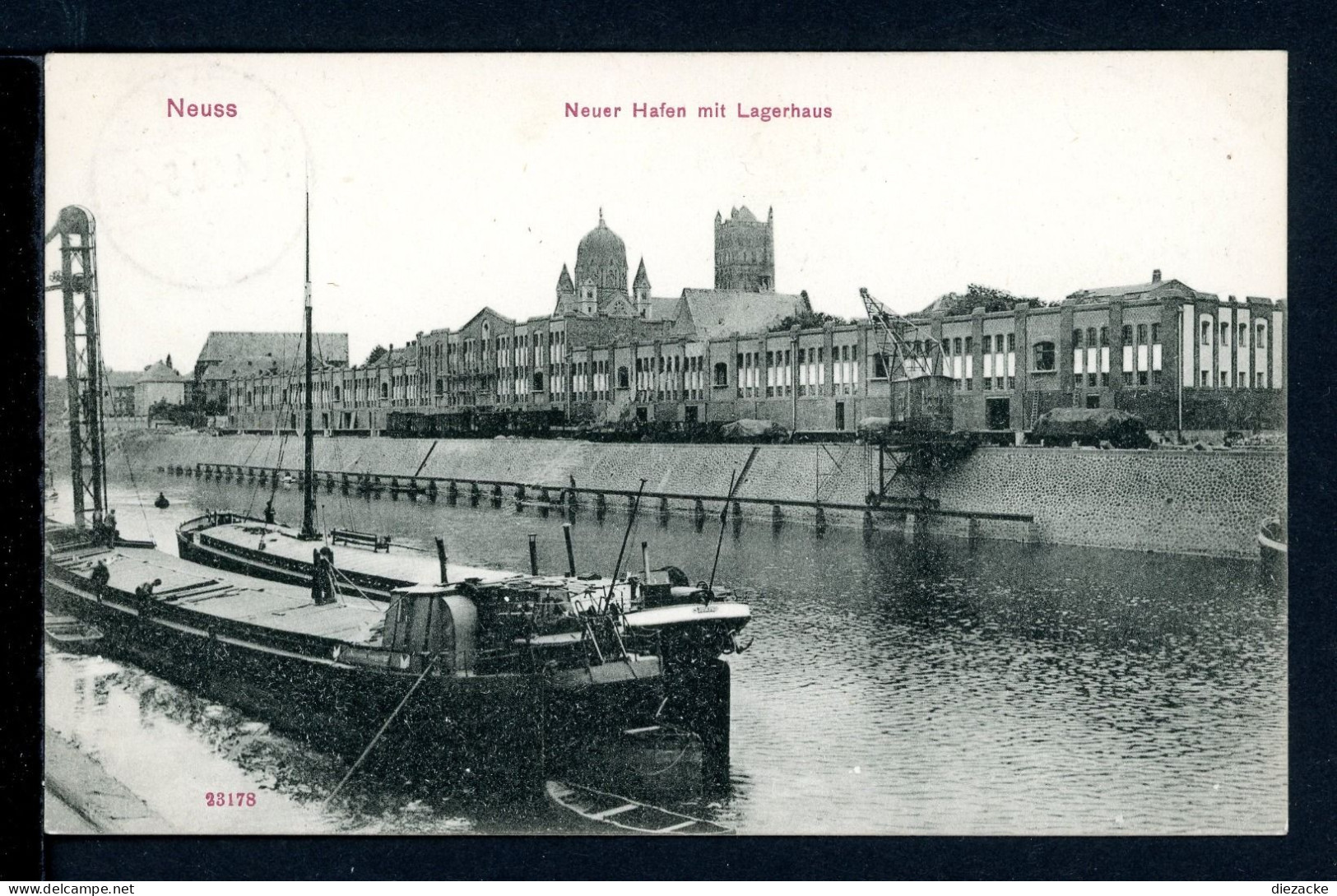 AK Neuss 1908 Frachtschiffe Im Neusser Hafen (PK0138 - Other & Unclassified