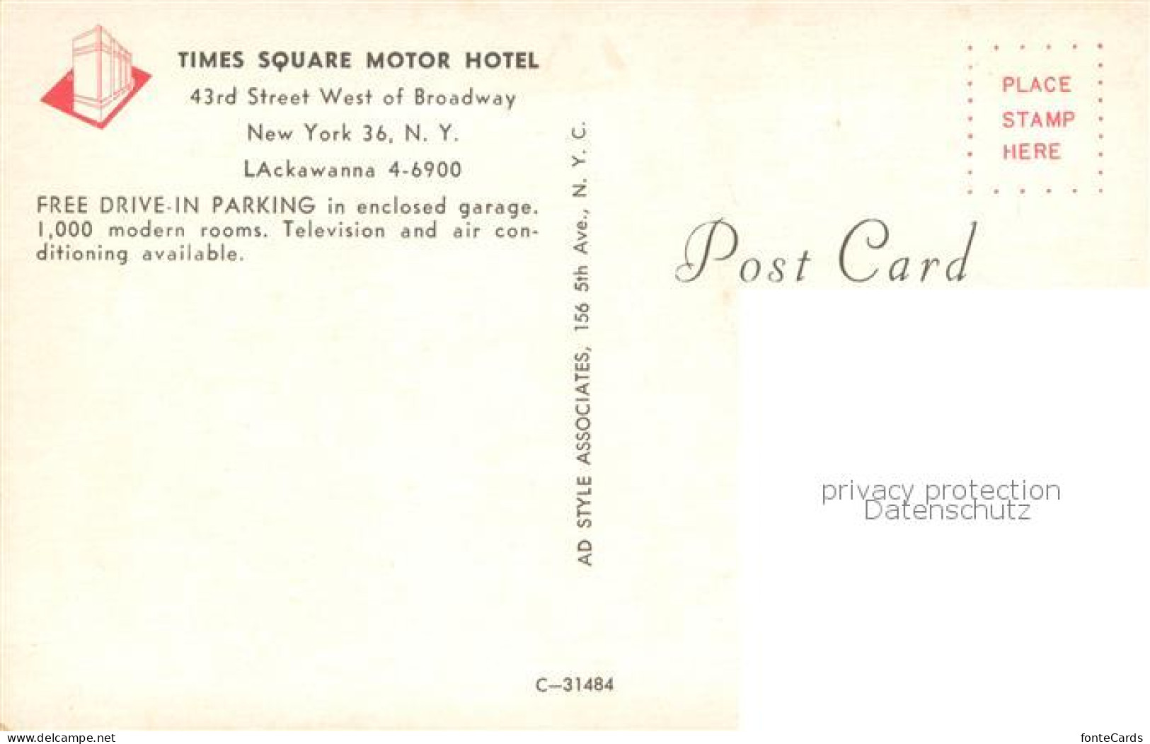 73764043 New_York_City Times Square Motor Hotel - Andere & Zonder Classificatie