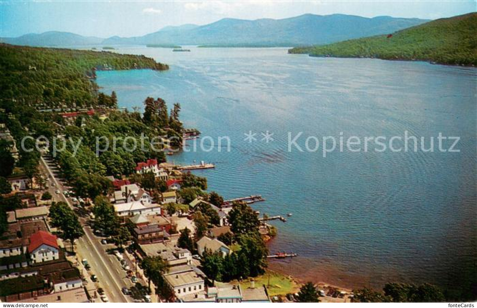73764005 Lake_George_New_York Aerial View North Over Lake George - Andere & Zonder Classificatie