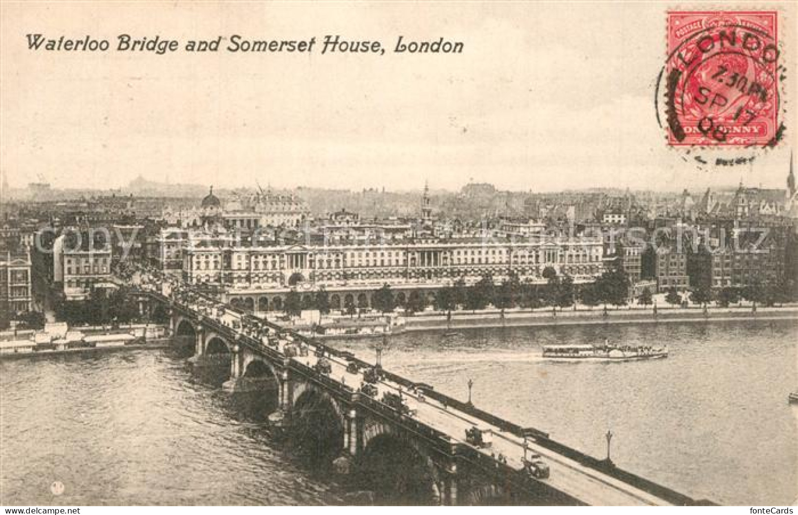 73524468 London Waterloo Bridge And Somerset House - Otros & Sin Clasificación