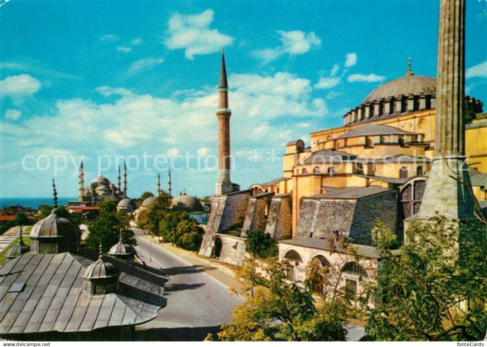 73522385 Istanbul Constantinopel Aya Sofya Ve Sultan Ahmet Camii Saint Sophia Bl - Turkey