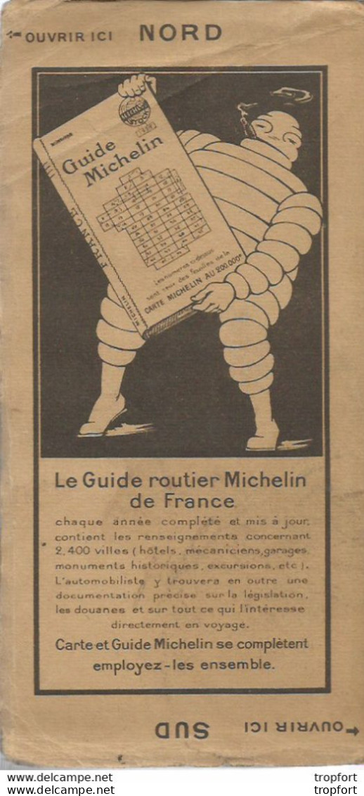 F14 Cpa / La VRAI Carte Routière Ancienne MICHELIN CLERMONT LYON N° 28 - Carte Geographique