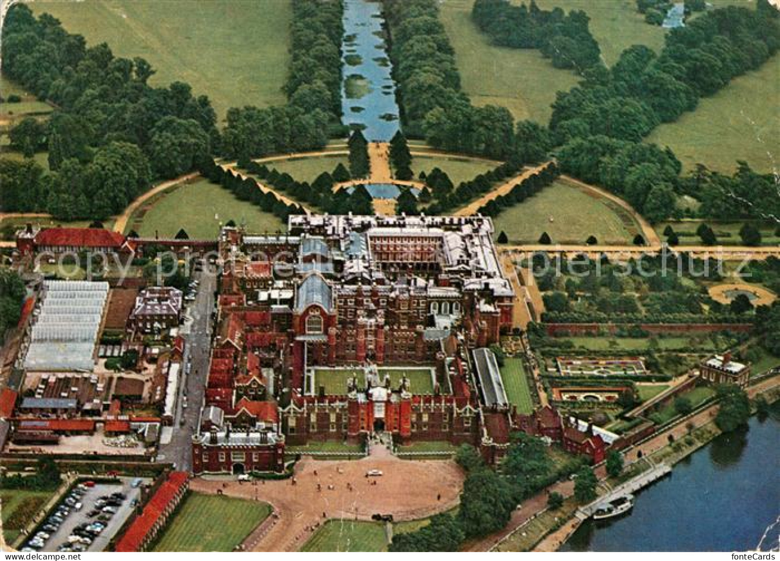 73516886 Middlesex Fliegeraufnahme Hampton Court Palace - Sonstige & Ohne Zuordnung