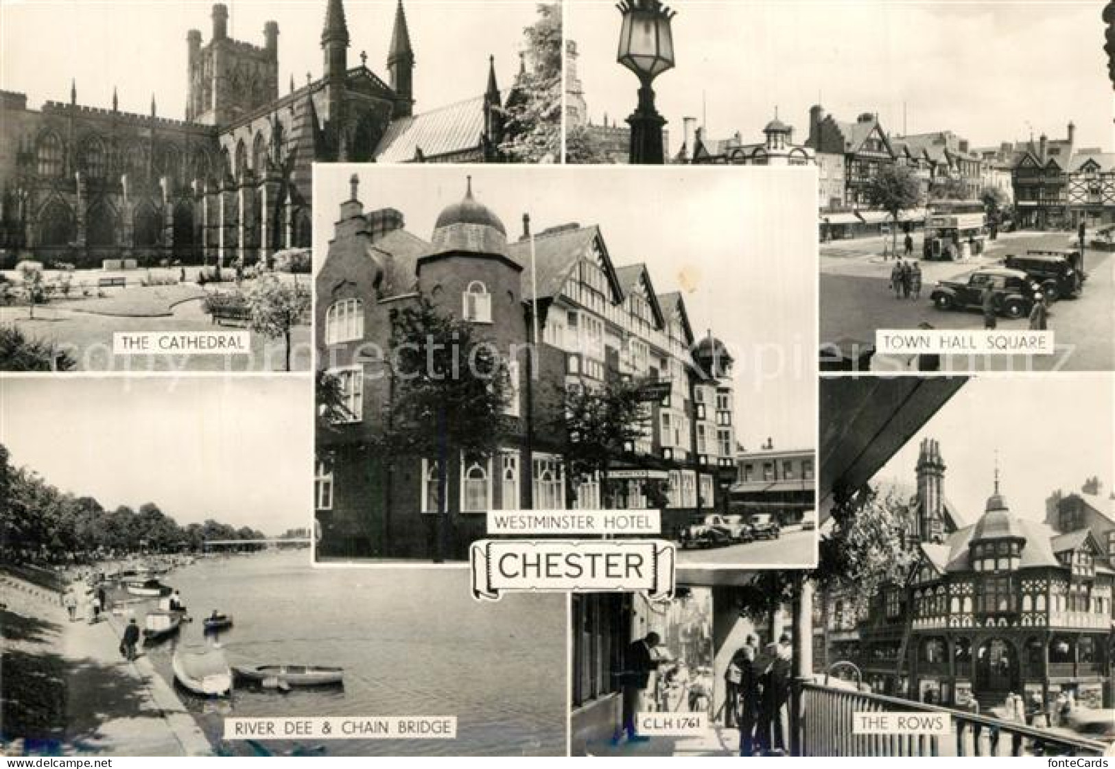 73515853 Chester Cheshire Cathedral River Dee Chain Bridge Westminster Hotel Tow - Altri & Non Classificati