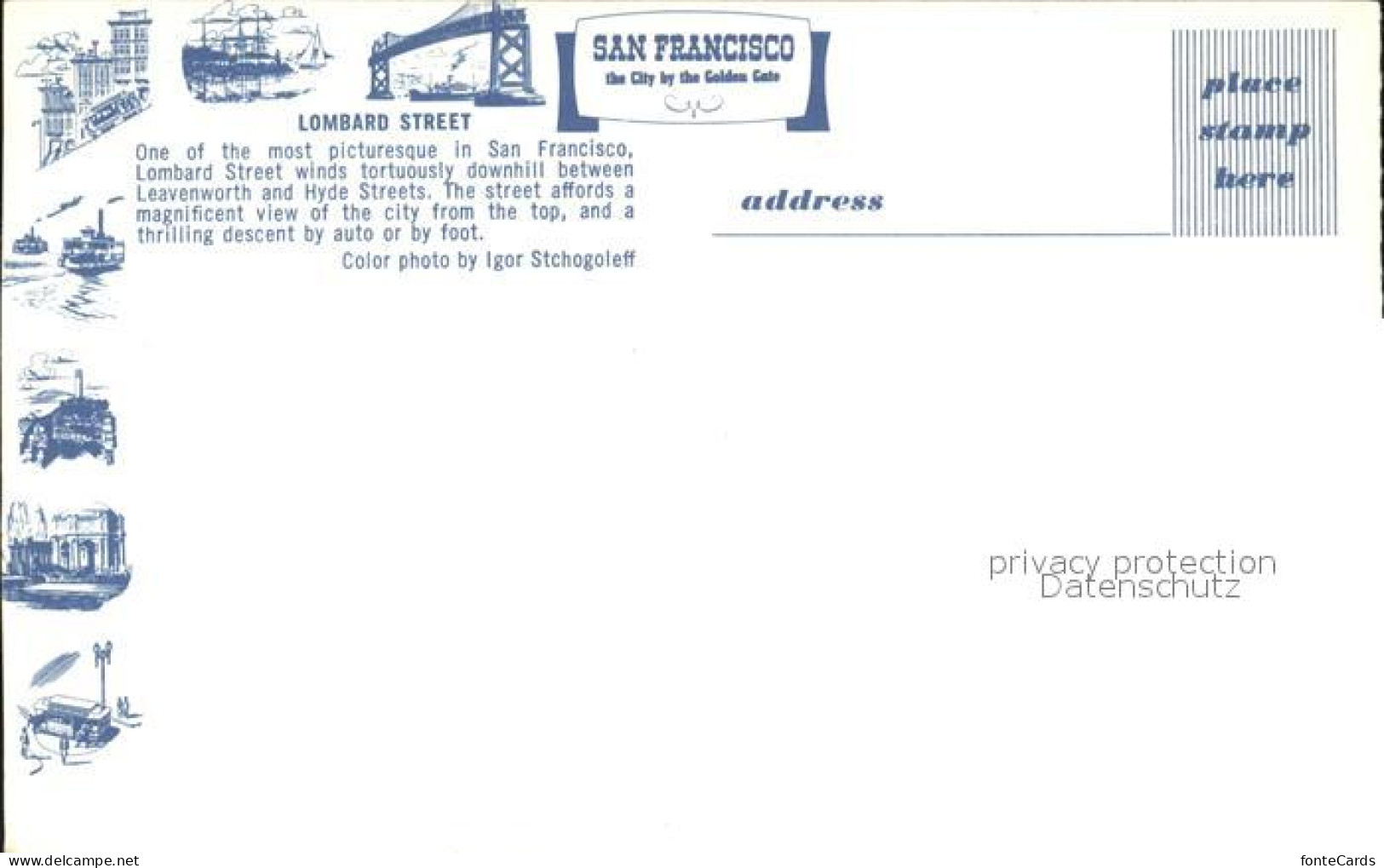 72245386 San_Francisco_California Lombard Street - Sonstige & Ohne Zuordnung