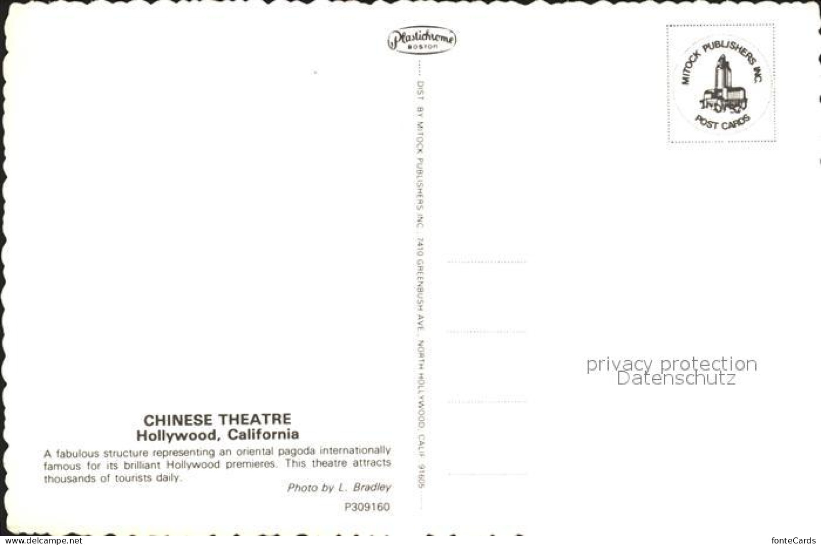 72239959 Hollywood California Chinese Theatre  Hollywood California - Other & Unclassified