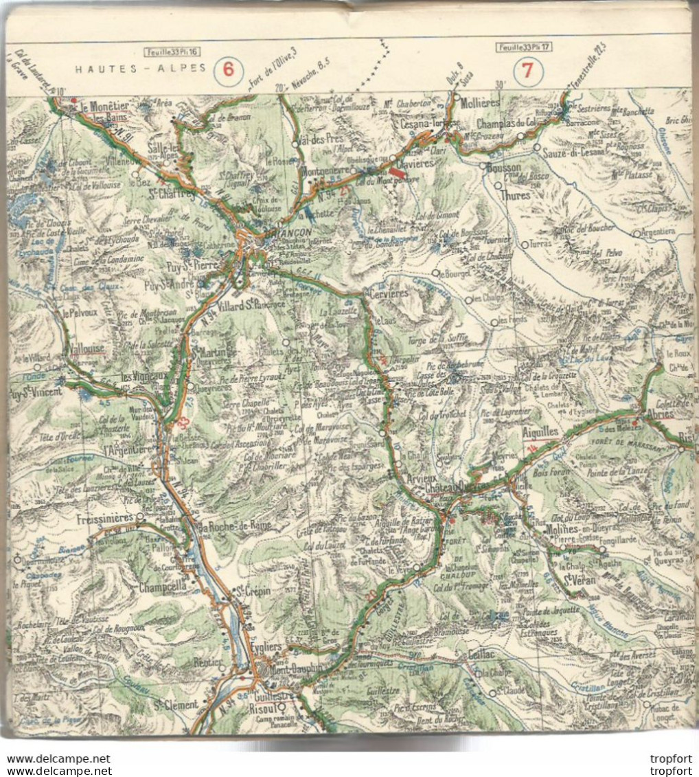 F14 Cpa / La VRAI Carte Routière Ancienne MICHELIN GAP CUNEO N° 37 - Cartes Géographiques