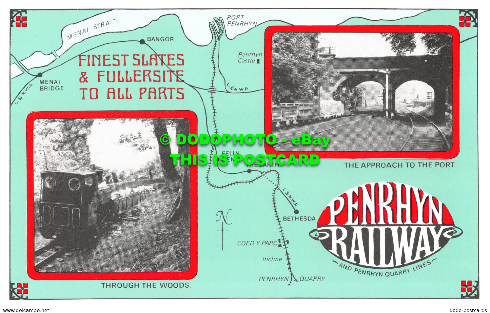 R524001 Penrhyn Railway. Finest And Fullersite To All Parts. Through The Woods. - World