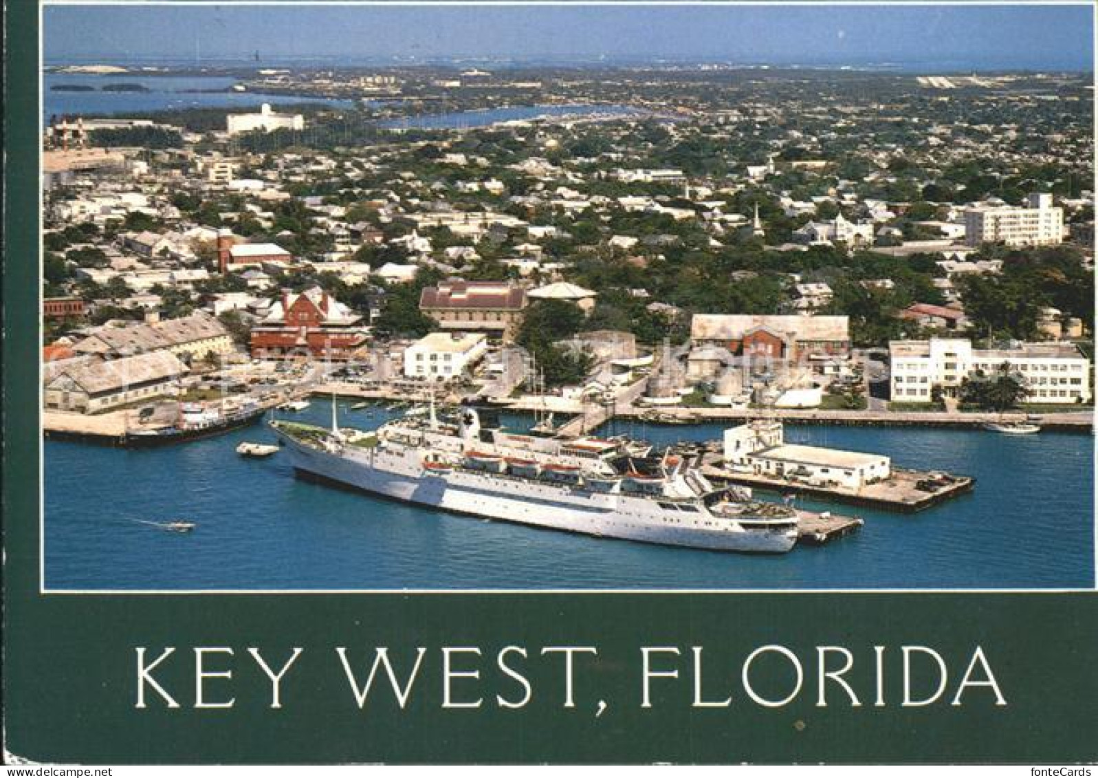 72238582 Key_West Steamer Veracruz Port Aerial View - Sonstige & Ohne Zuordnung