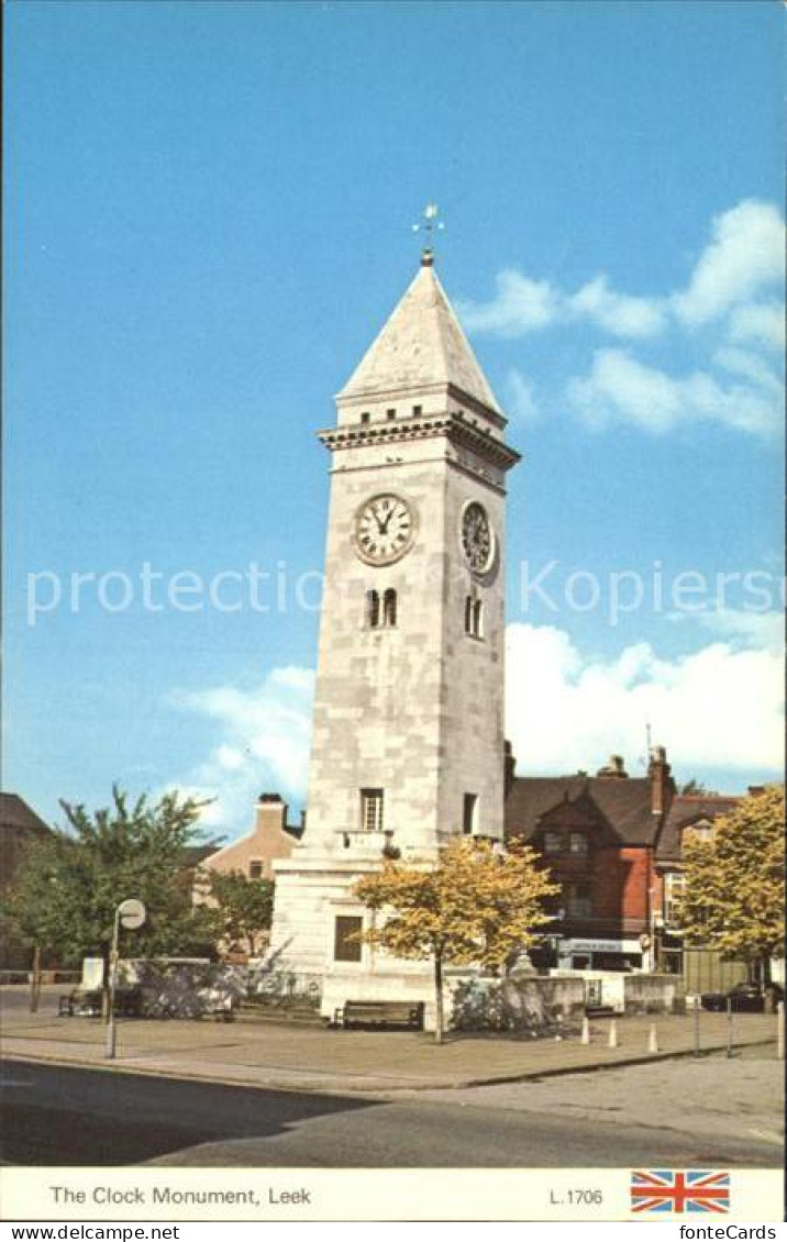 72235791 Leek Staffordshire Moorlands The Clock Monument  - Andere & Zonder Classificatie