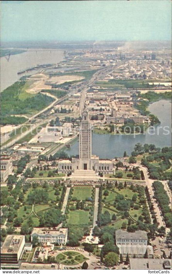 72234430 Baton_Rouge Louisiana State Capitol Air View - Andere & Zonder Classificatie