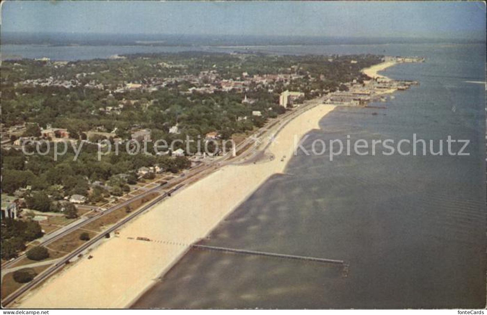 72234095 Biloxi Lighthouse Mississippi Gulf Coast Aerial View - Sonstige & Ohne Zuordnung