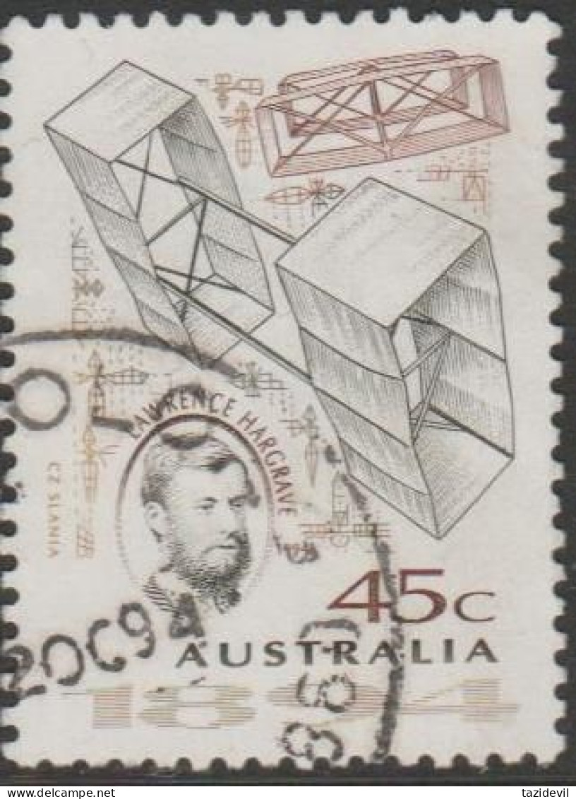 AUSTRALIA - USED 1994 45c Aviation Feats - Hargrave - Aircraft - Used Stamps