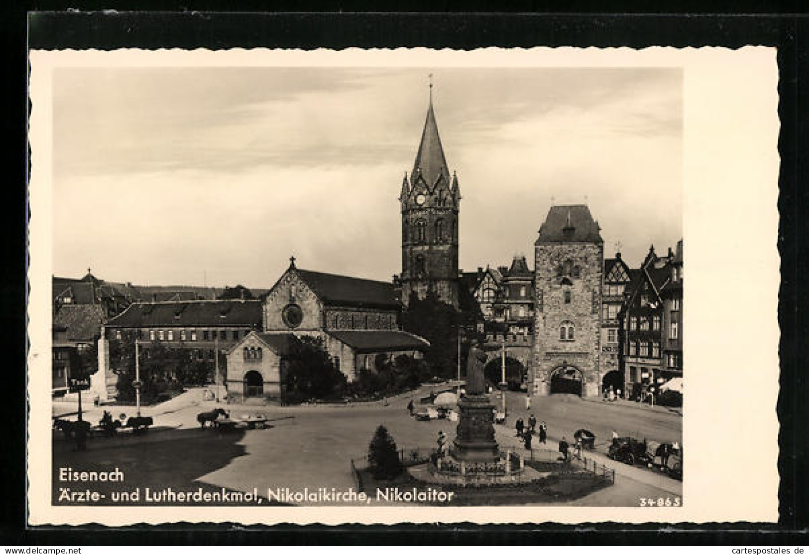 AK Eisenach, Ärzte- Und Lutherdenkmal, Nikolaikirche, Nikolaitor  - Eisenach