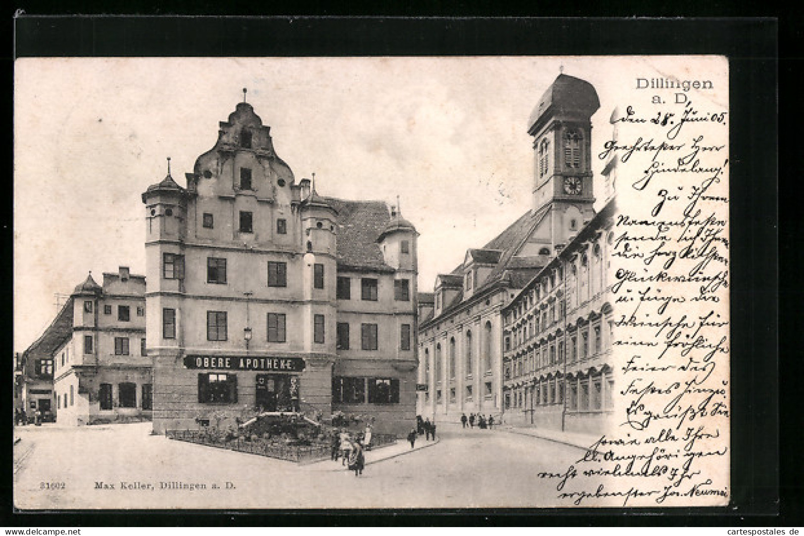 AK Dillingen, Strassenpartie Mit Obere Apotheke  - Dillingen