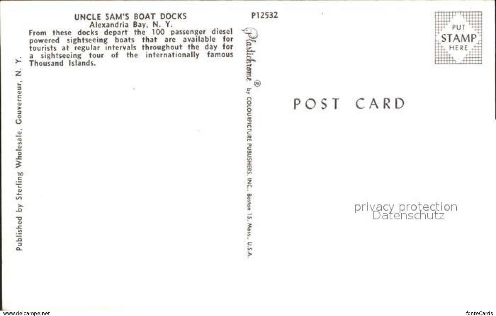 72230904 Alexandria_Bay Uncle Sam Boat Docks  - Other & Unclassified