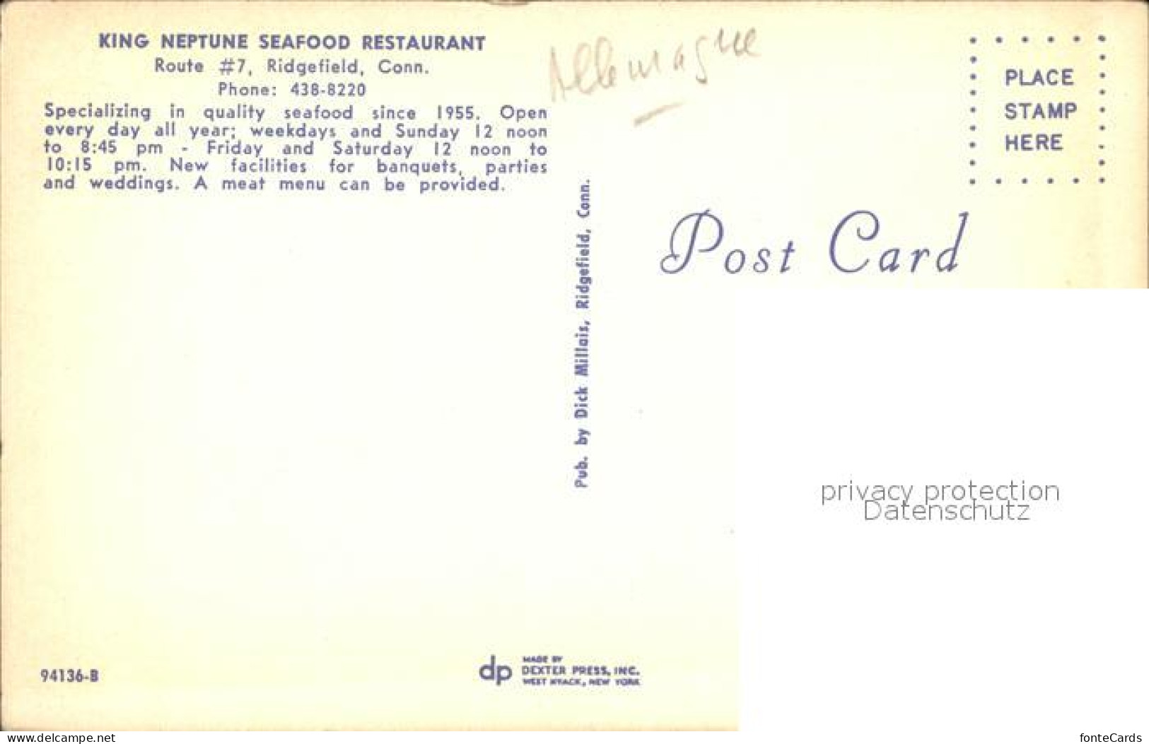 72230902 Ridgefield_Connecticut King Neptune Seafood Restaurant - Autres & Non Classés