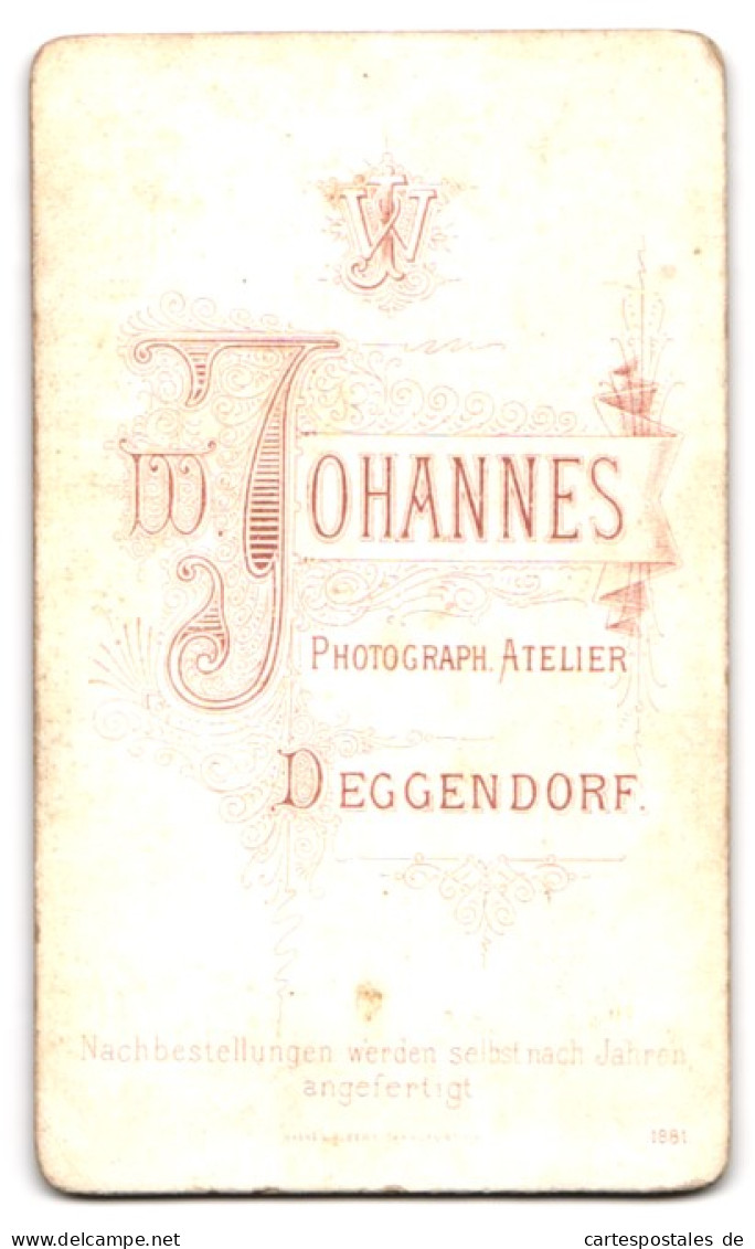 Fotografie W. Johannes, Deggendorf, Junger Mann Mit Zurückgekämmten Haaren Und Gepunkteter Fliege  - Anonymous Persons