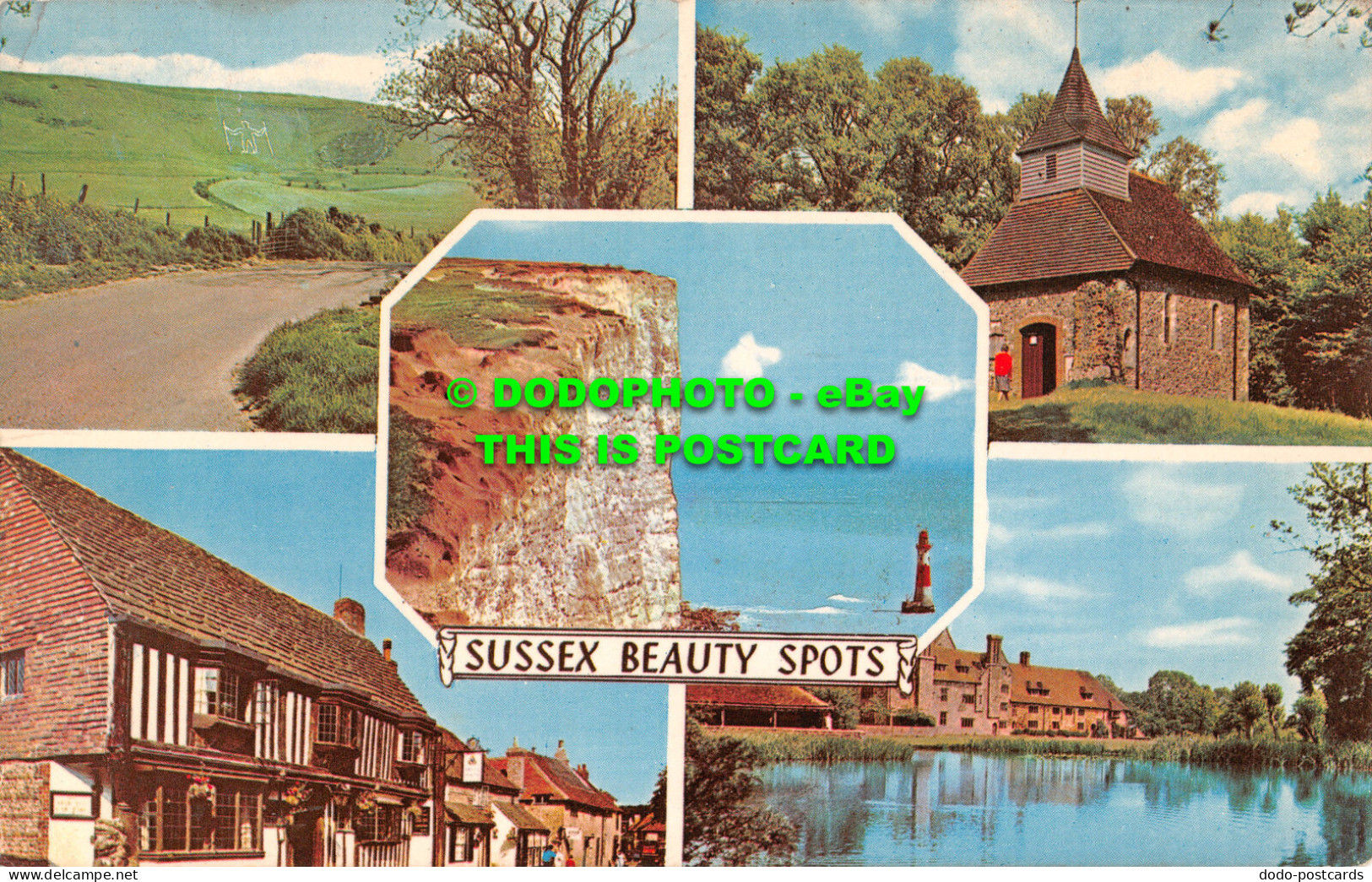 R524167 Sussex Beauty Spots. 10044. D. V. Bennett. 1970. Norman. Multi View - Welt